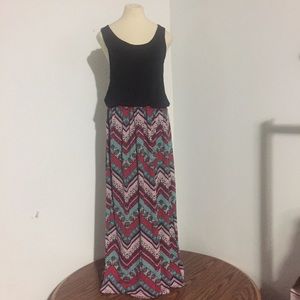 Chevron Maxi Dress